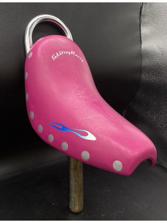 Schwinn Other - OCC Schwinn Stingray Chopper Pink Seat Saddle With Post 28.6 MM Junior